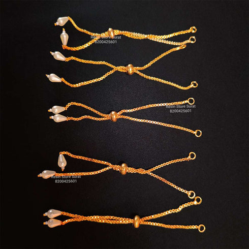 Bracelet Chain Gold - 5 Pcs